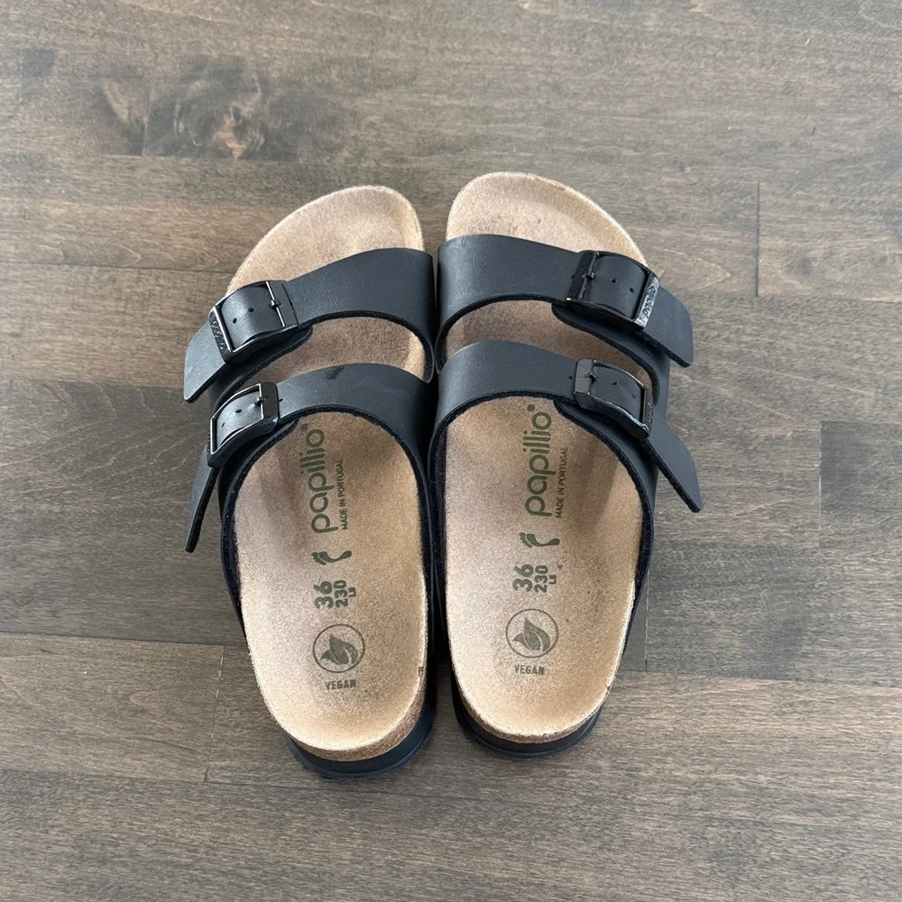 Birkenstock Papillio Women’s Black Platform Sandals size 36 - Picture 1 of 9